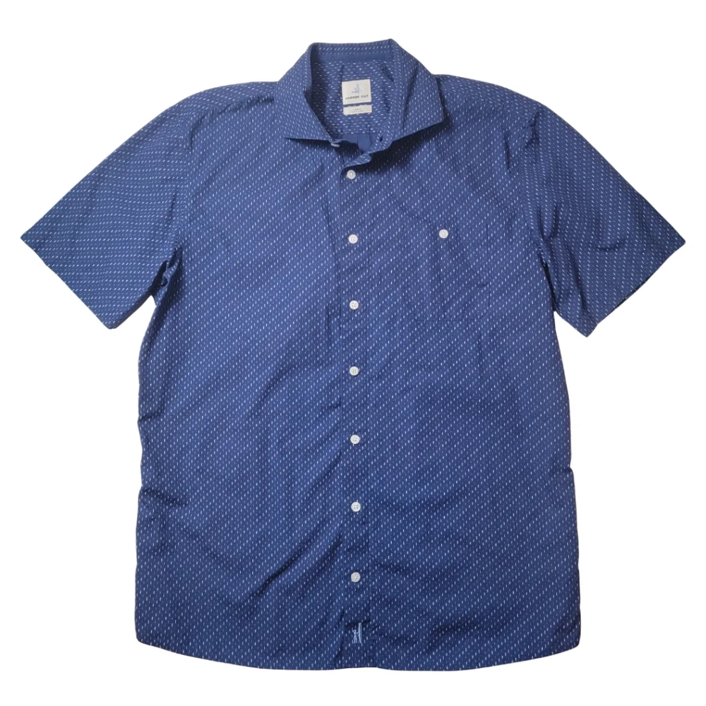 johnnie-O Hangin' Out Blue Short Sleeve Button Down Shirt - Picture 2 of 7
